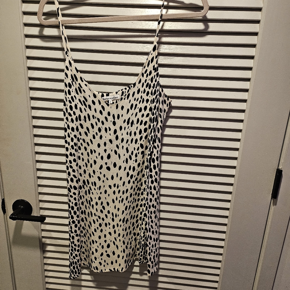 Reformation mini slip dress